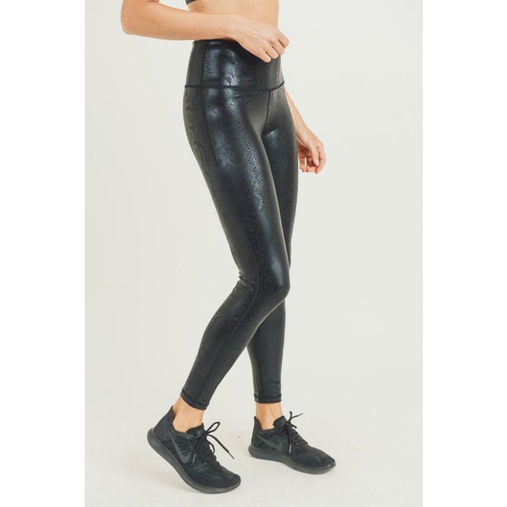 Mono B Snakeskin Leggings